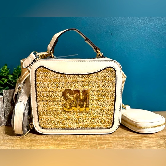 Cream and Tan Steve Madden Crossbody - Picture 1 of 5